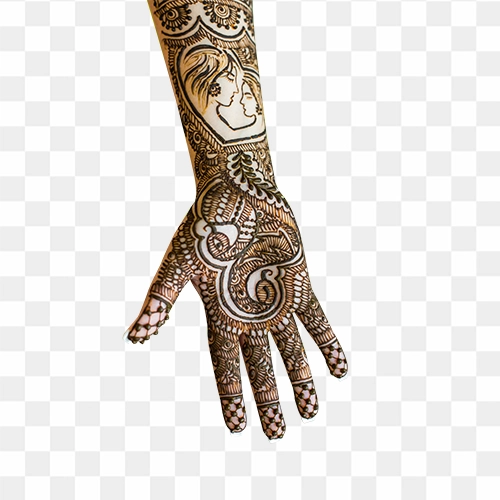 free bridal mehndi design in hand png